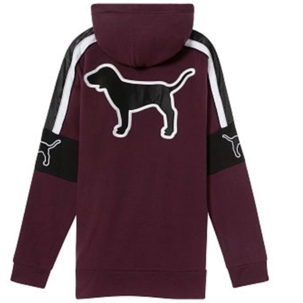 VS PINK Campus Sherpa Lined Tunic Pullover